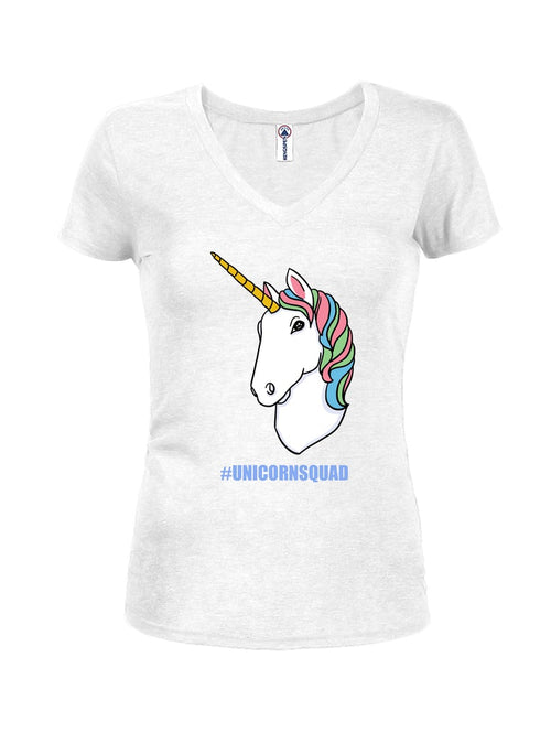 #UNICORNSQUAD Juniors V Neck T-Shirt