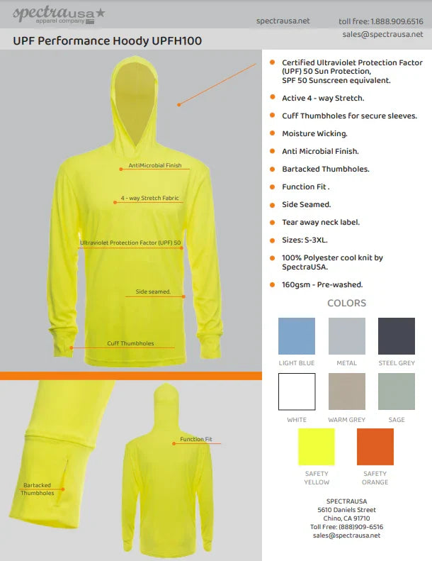 UPF 50 Performance Hoody