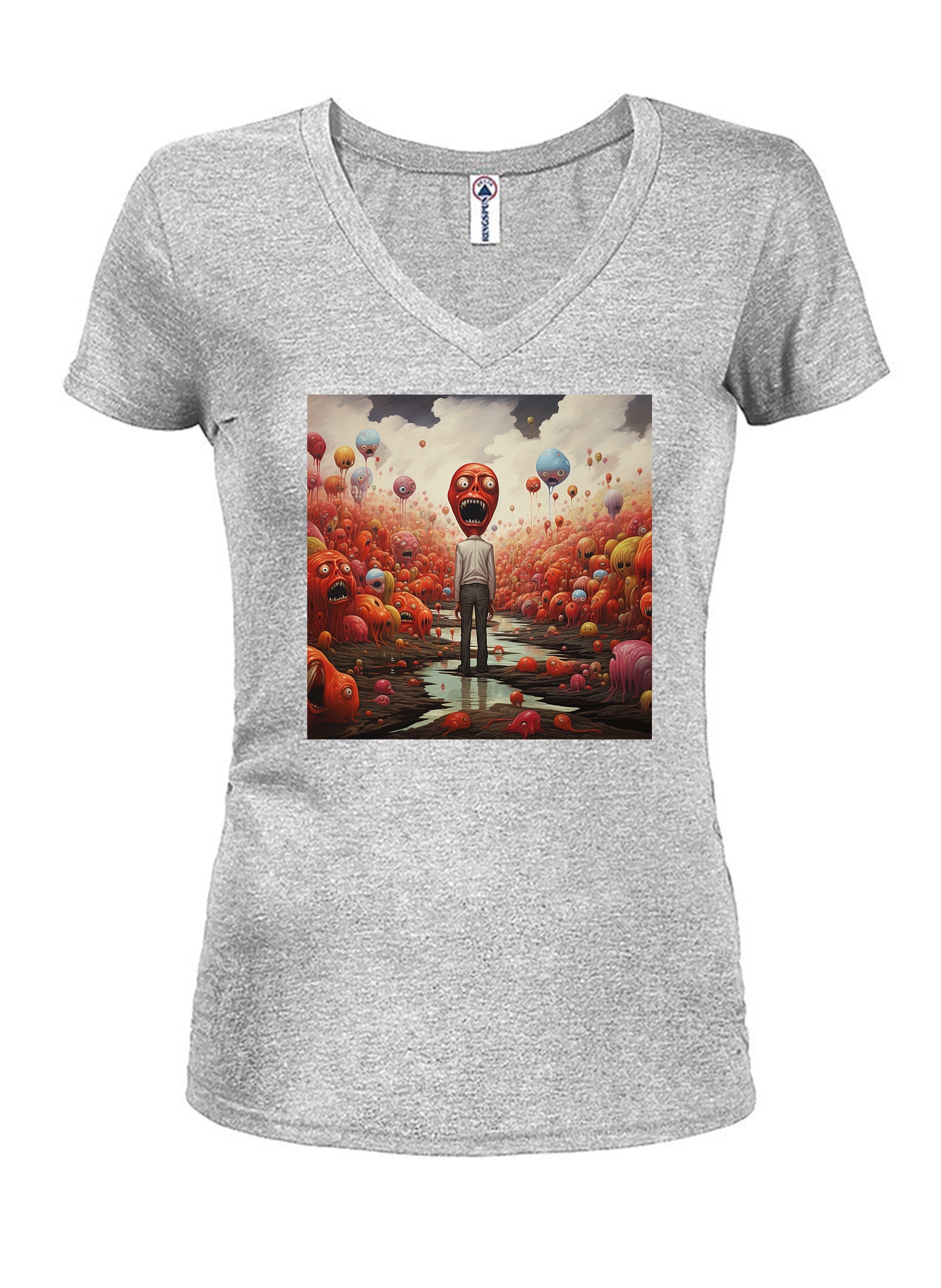 WTF? Juniors V Neck T-Shirt