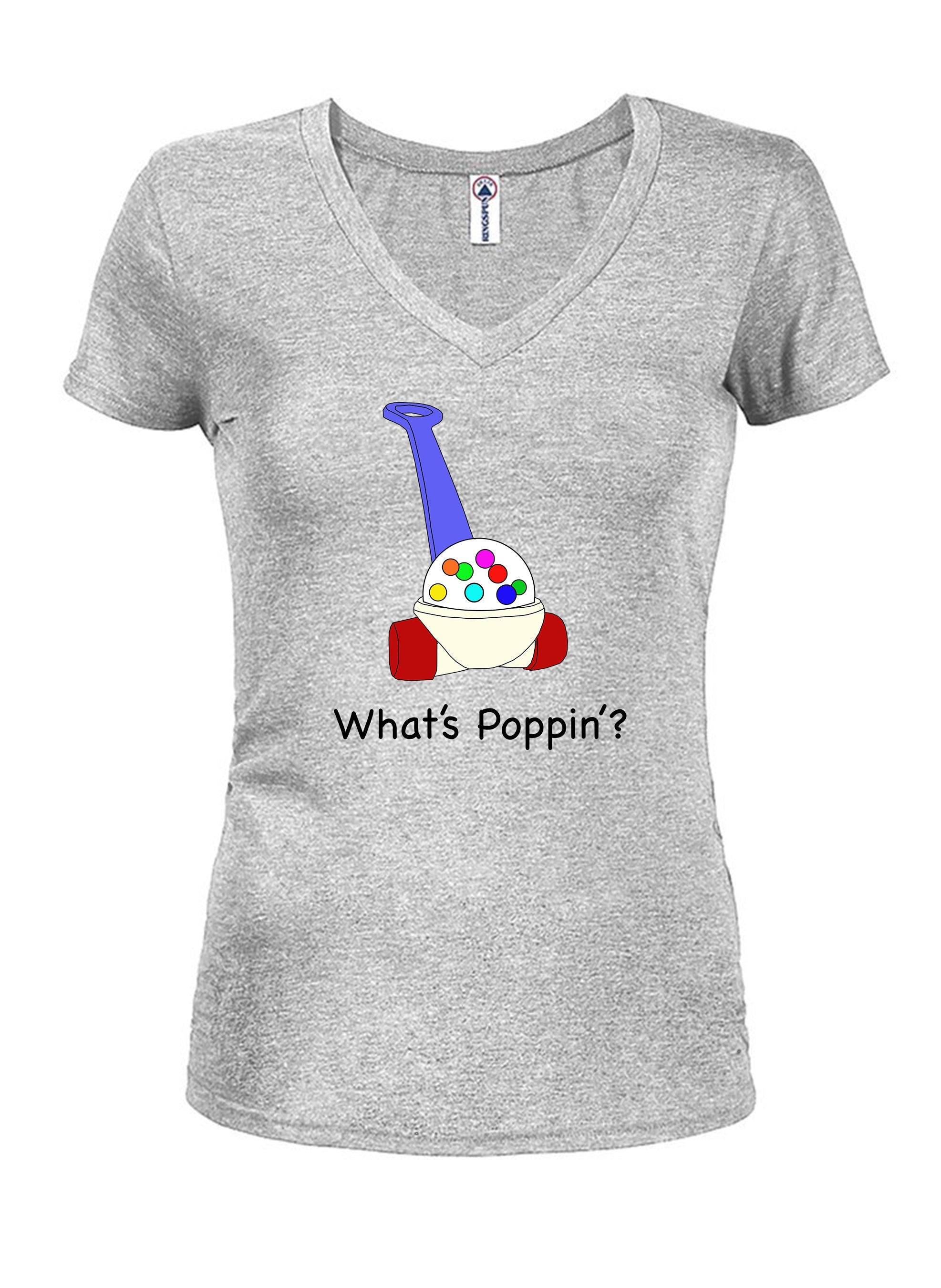 What’s Poppin’? Juniors V Neck T-Shirt