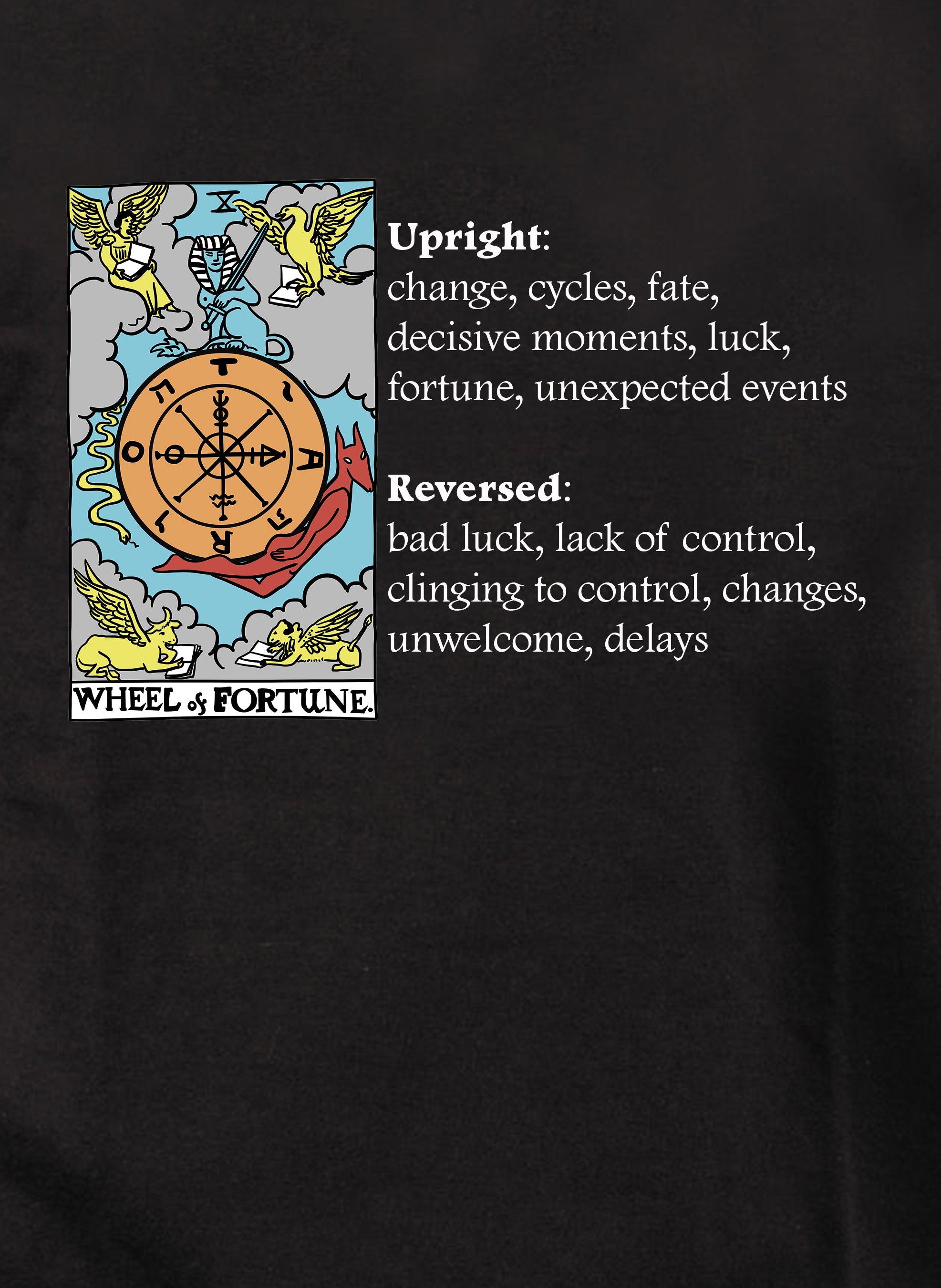 Wheel Of Fortune Tarot Card Meaning T-Shirt