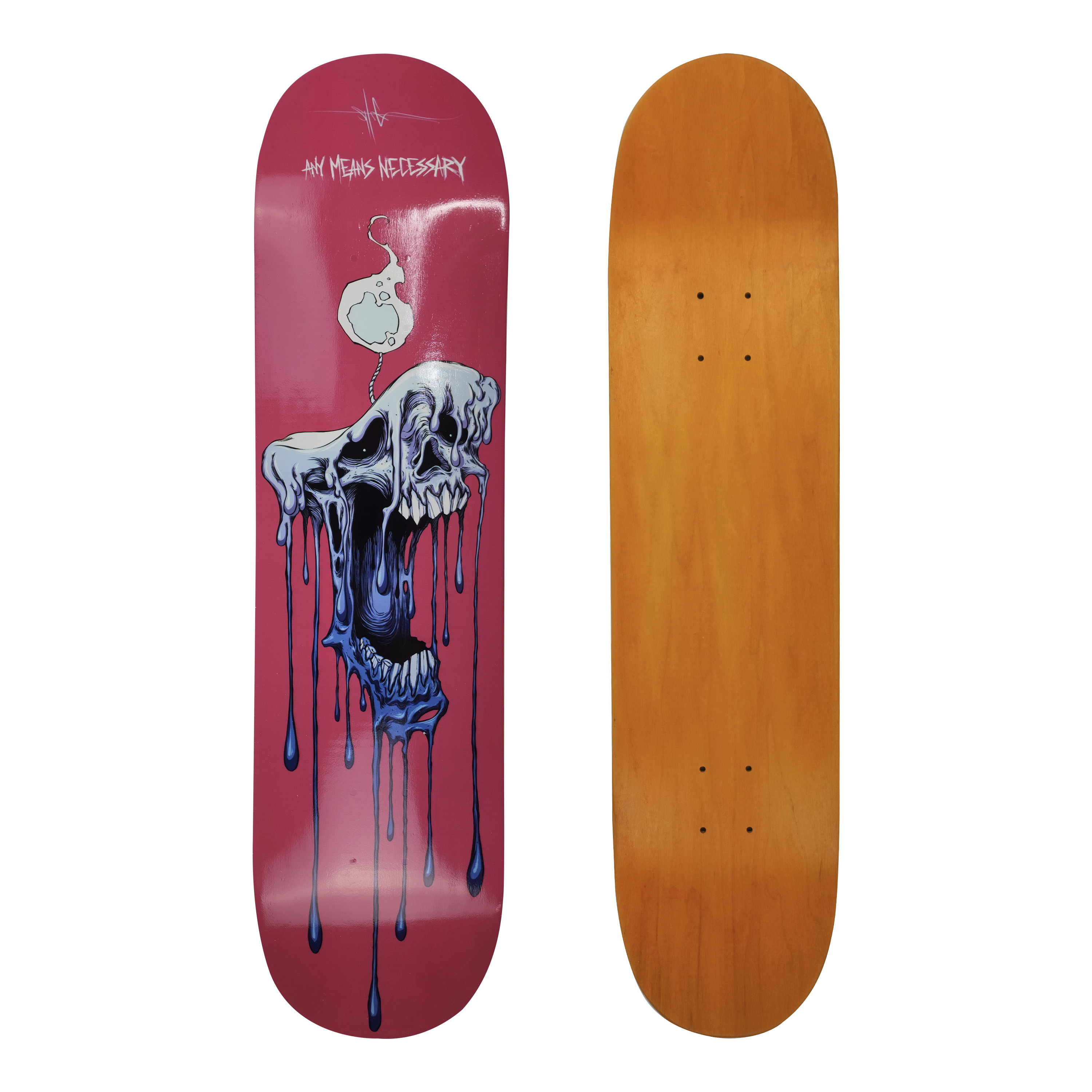 Wicked Out Skateboard Pink