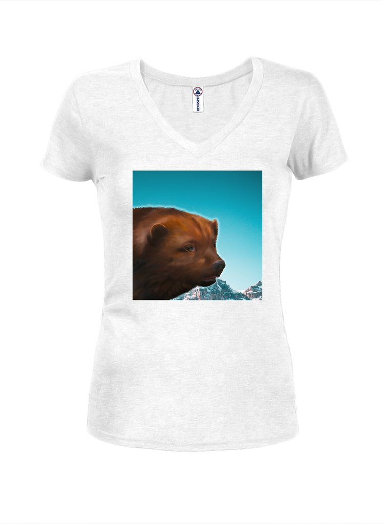 Wolverine Mountain Juniors V Neck T-Shirt