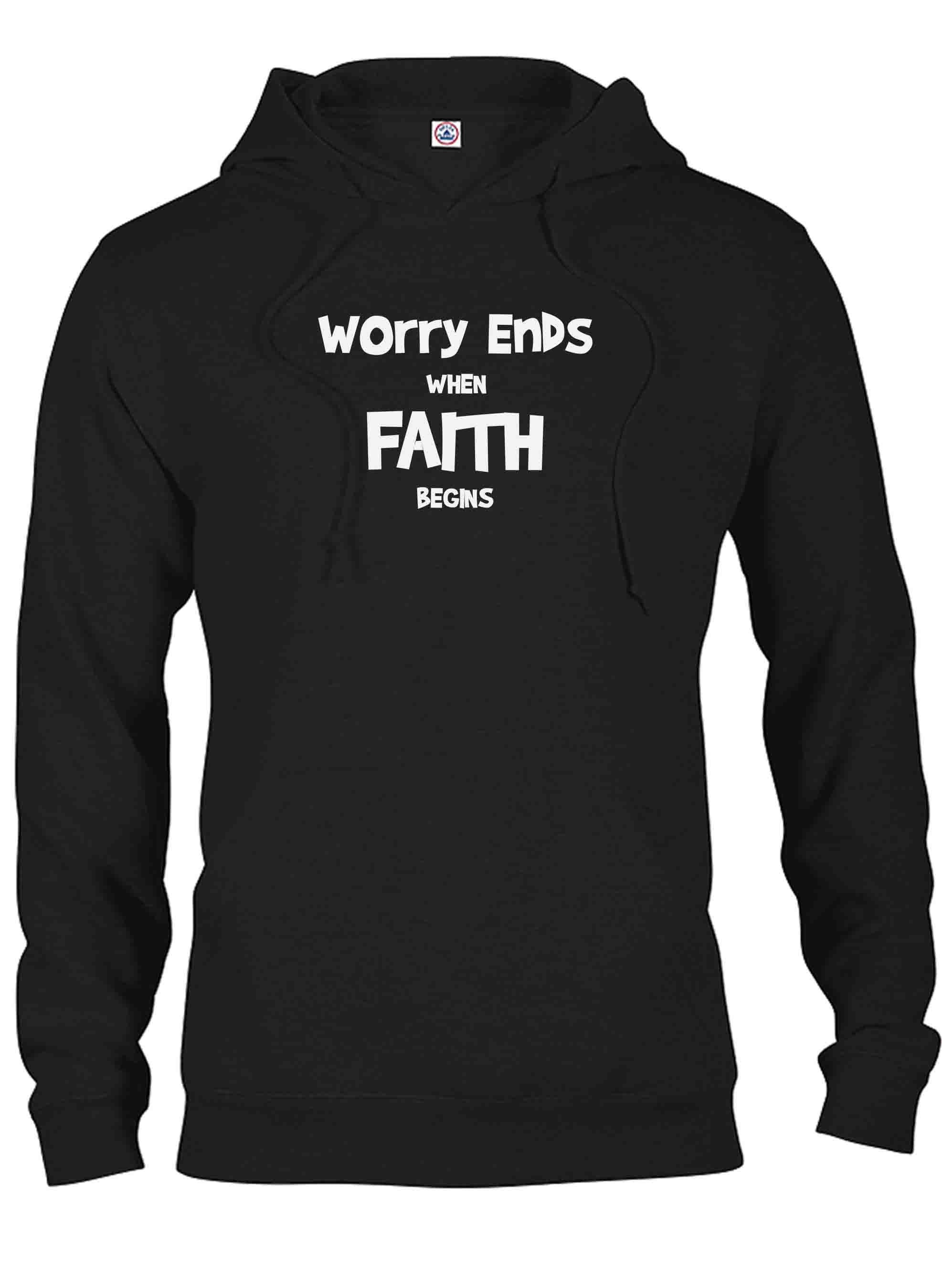 Worry Ends when Faith Begins T-Shirt