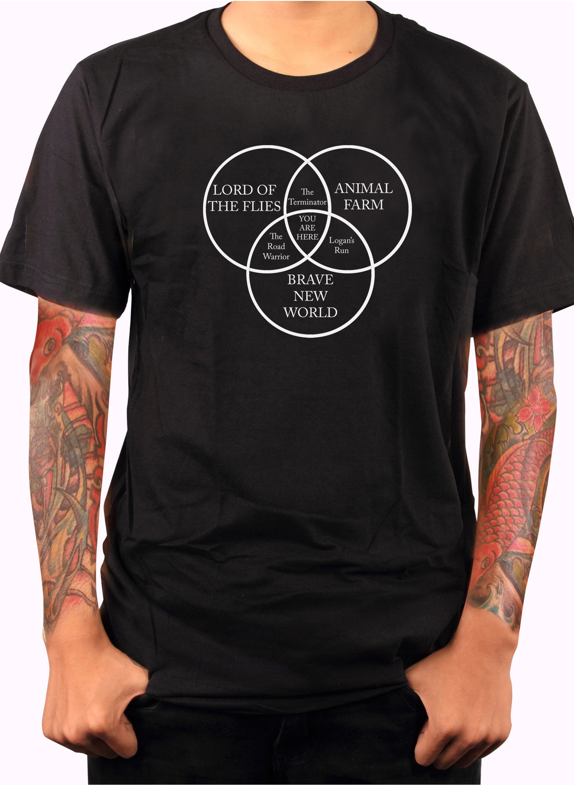 You Are Here Venn Diagram T-Shirt