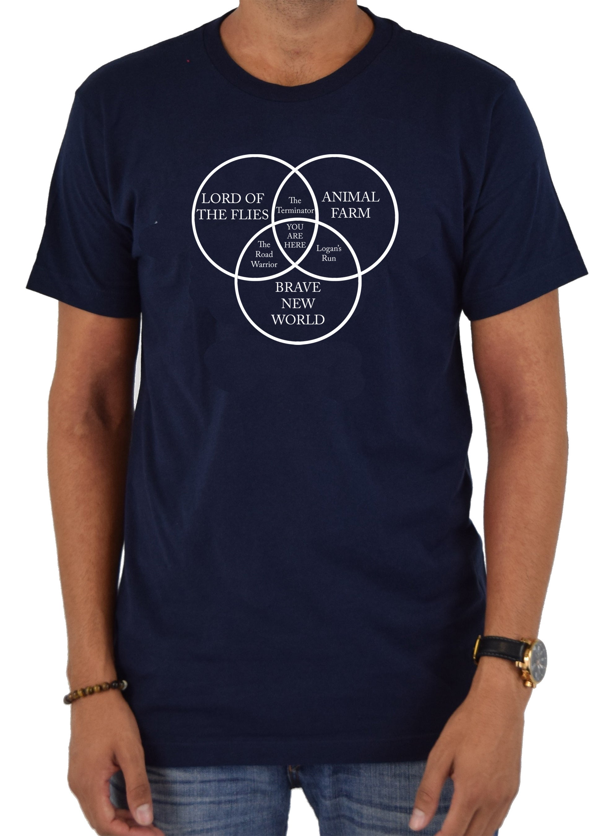 You Are Here Venn Diagram T-Shirt