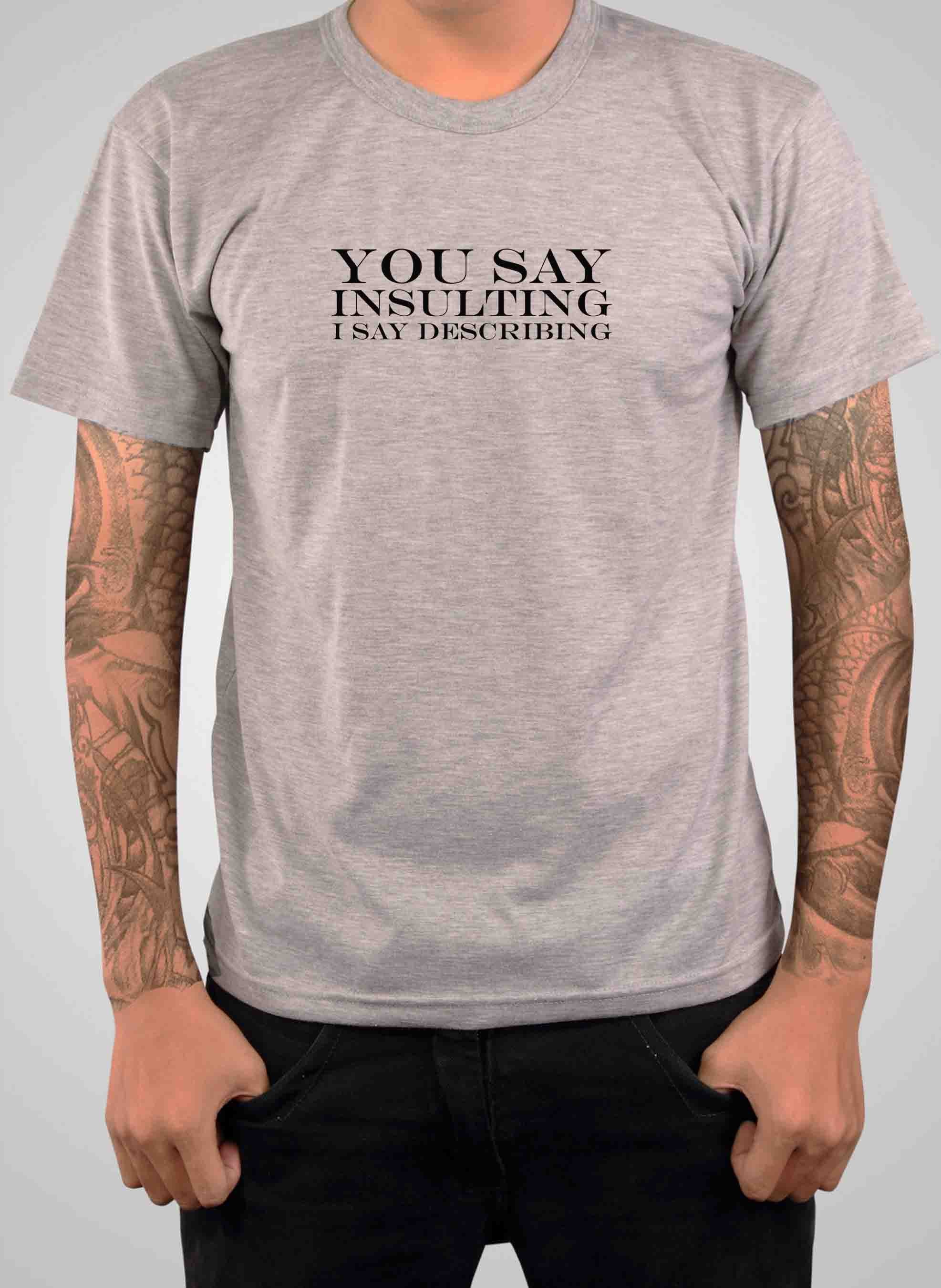 You Say Insulting I Say Describing T-Shirt