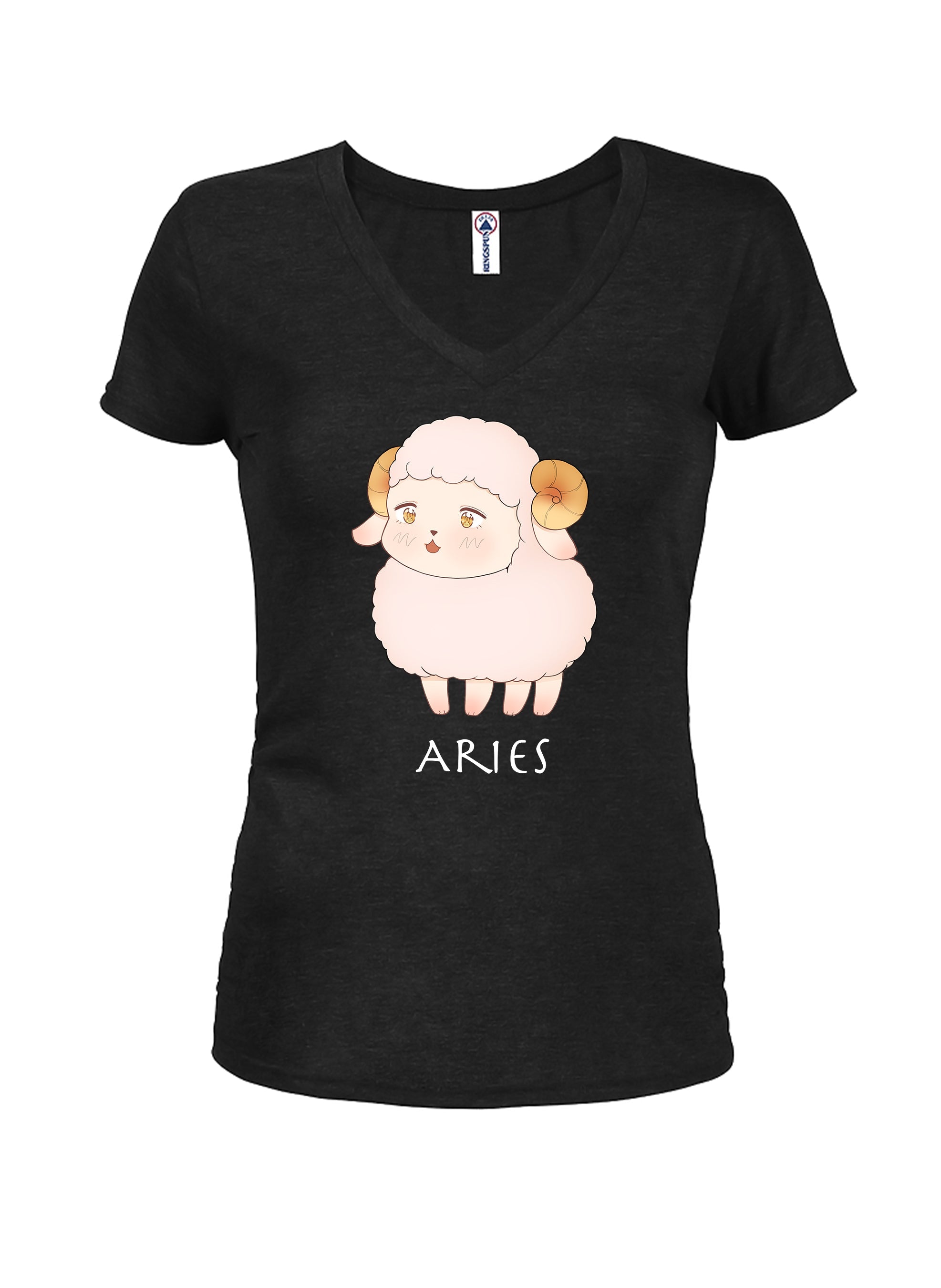 Zodiac Aries Juniors V Neck T-Shirt