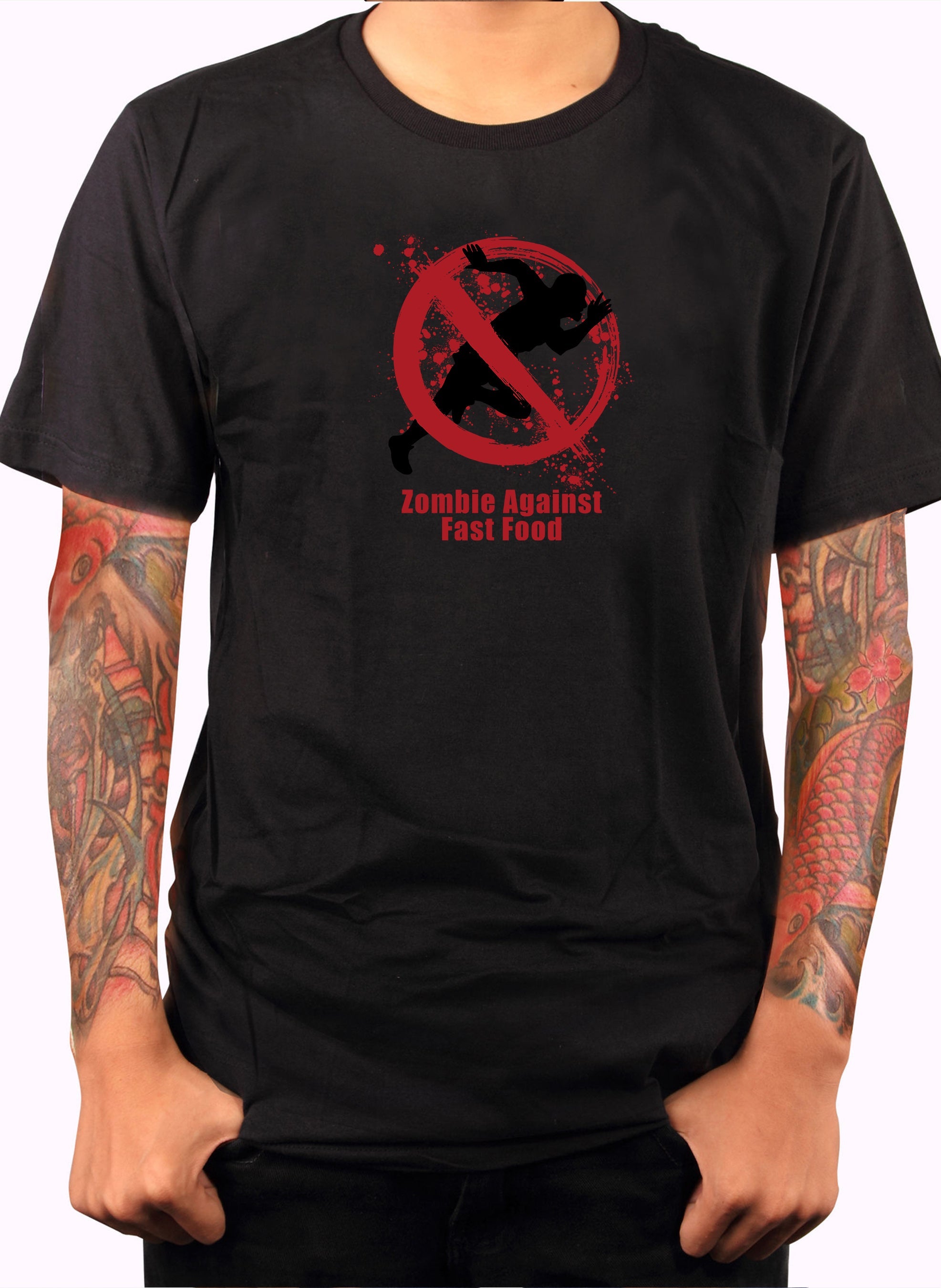 Zombies Against Fast Food T-Shirt
