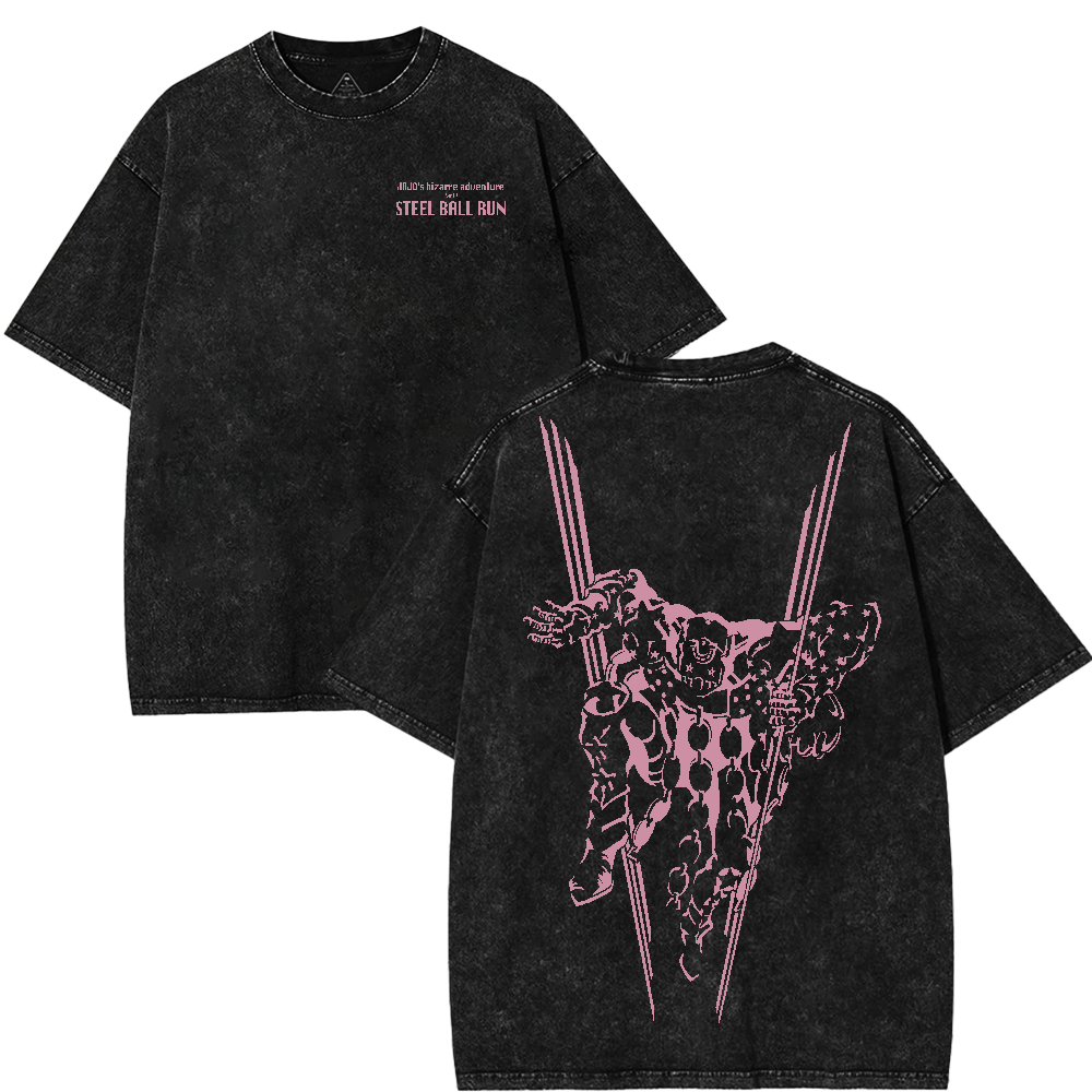 Act 4 JoJo T-Shirt Steel Ball Run Graphic Tee