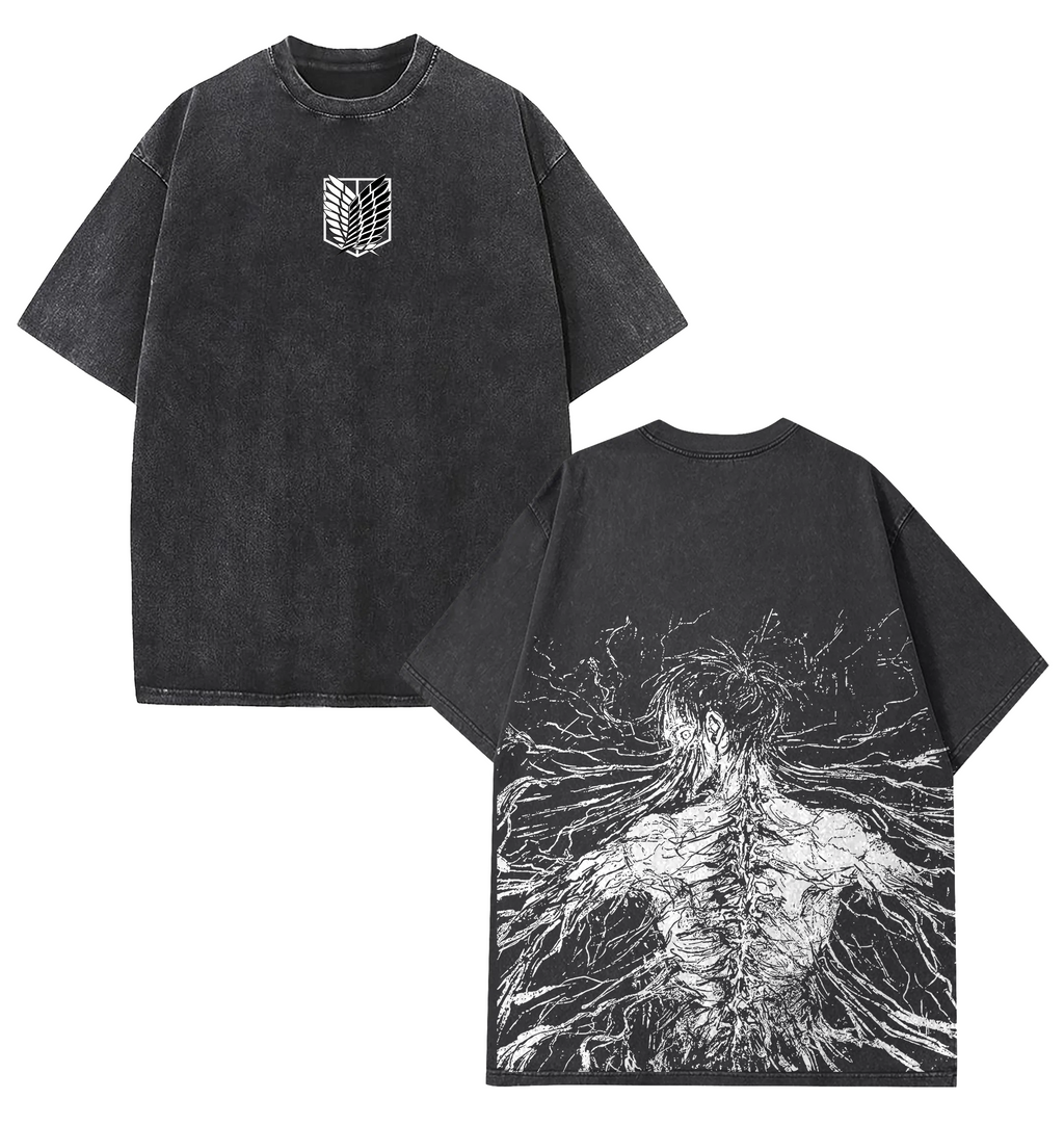Eren Yeager Retro Heavy T-Shirt | Attack on Titan