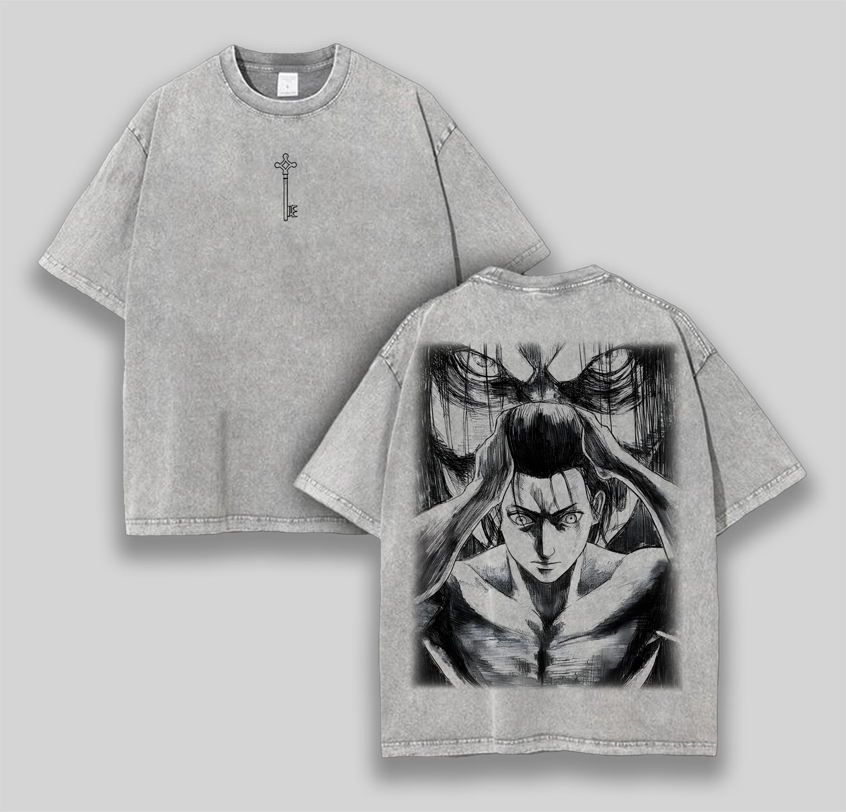 Retro Heavy Eren Yeager x Attack On Titan Merch Anime