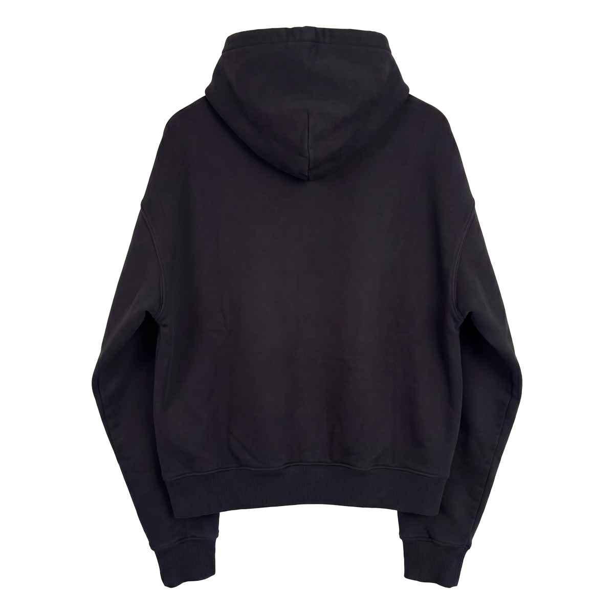 Internet Streetwear Cropped Black Hoodie 400GSM Y2K Graphic Unisex Cotton
