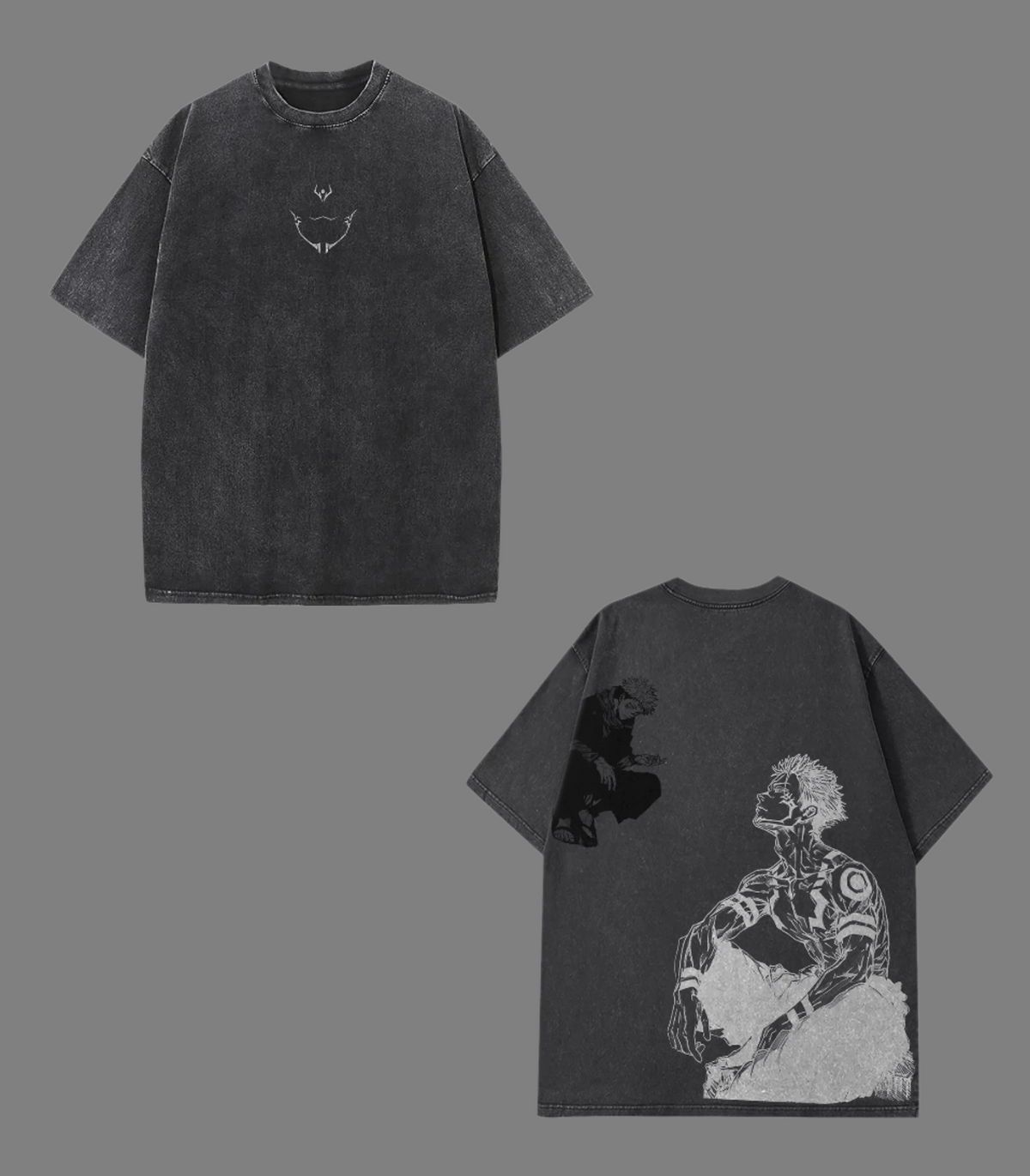 TTT'|Ryomen Sukuna x Jujutsu Kaisen Vintage Washed JJK19