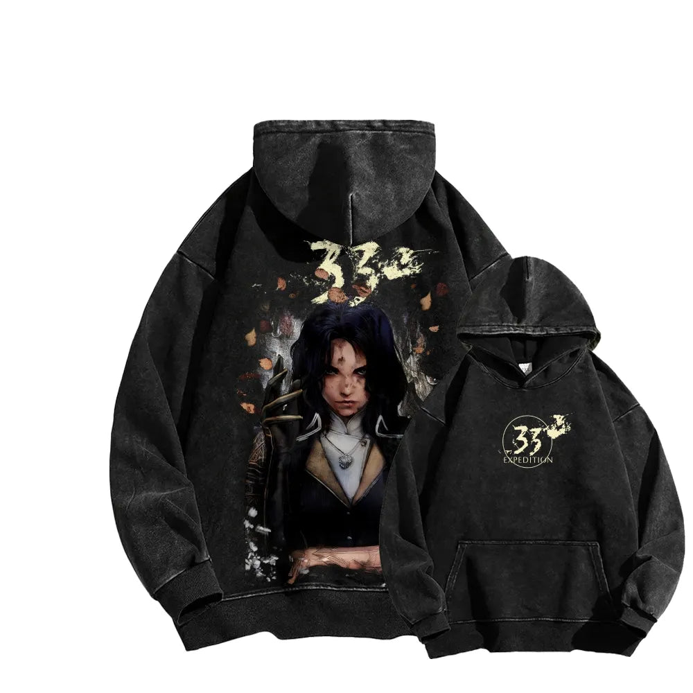 Expedition 33 Unisex Washed Hoodie 'TTT'