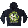 Hazard Streetwear Hoodie Black Cropped 400GSM Streetwear Graphic Y2K Unisex Cotton