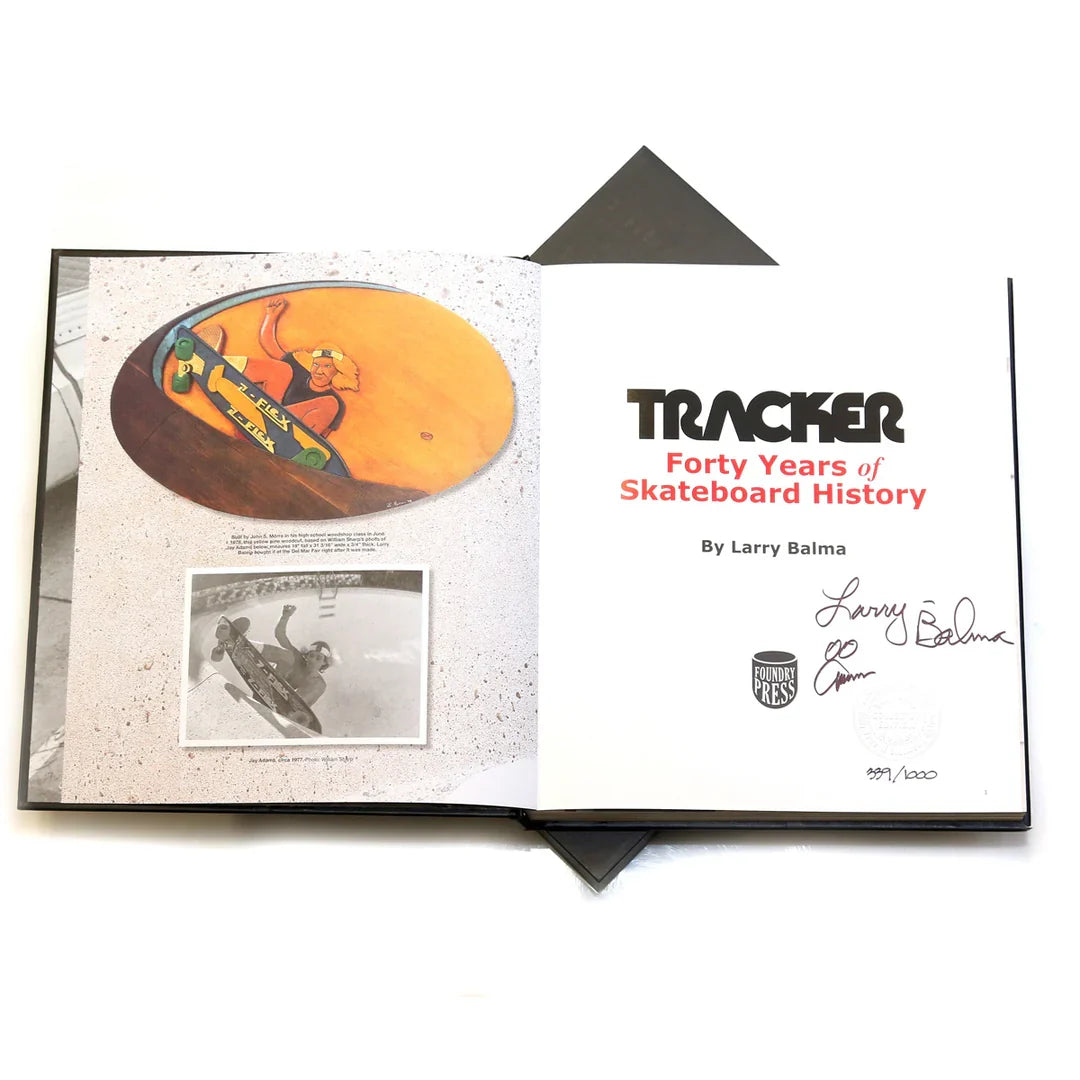 TRACKER HARDBACK BOOK – Forty Years of Skateboard History - AUTOGRAPHED