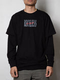 Reckless Double L/S Tee - Black