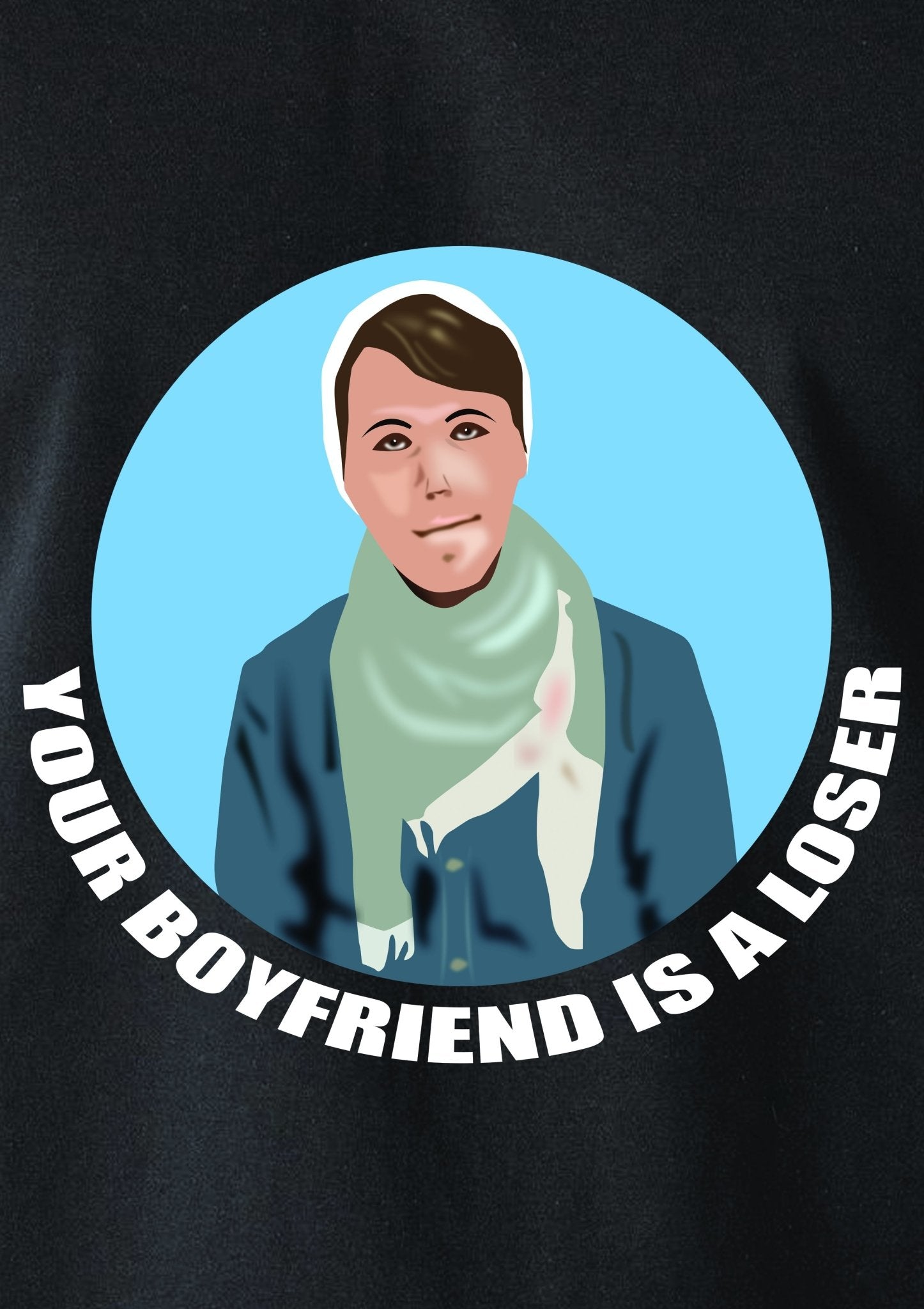 Your Boyfriend is a Loser Circle Kids T-Shirt
